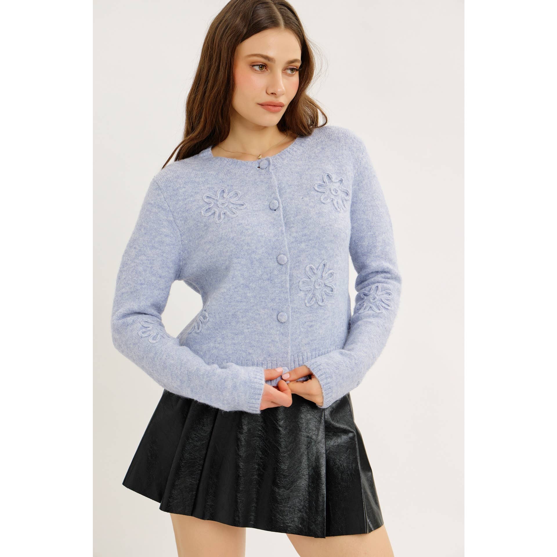 idem ditto – Engroshandel Cardigan - Dame – BOLERO CARDIGAN MED BLOMSTERMOTIV16