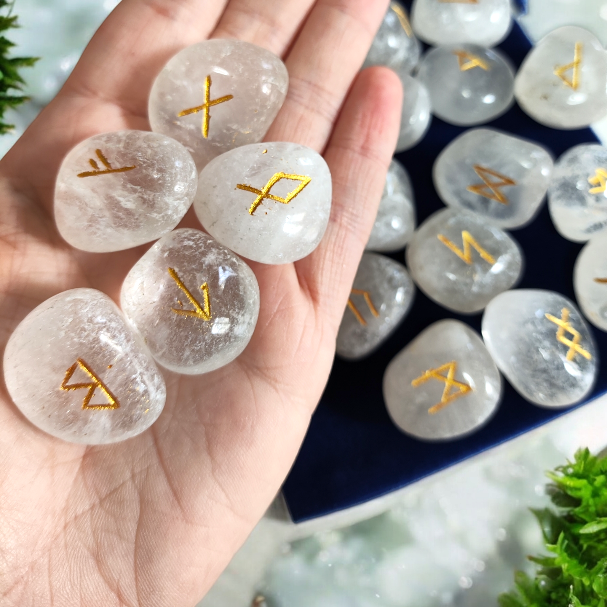 Magic Moon - Wholesale Spiritual Stone/Crystal - Crystal Quartz Runes2