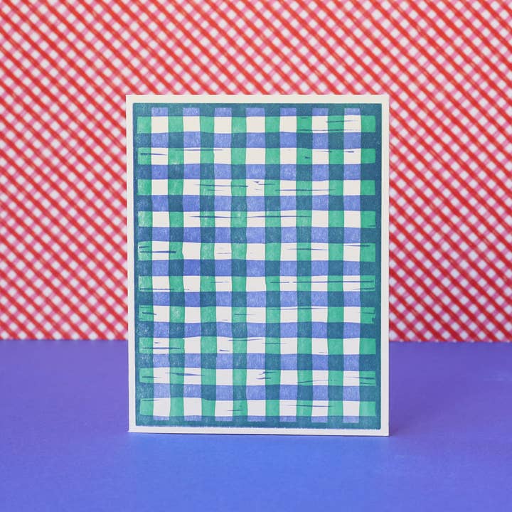 Heartell Press – wholesale Stationery/notecard set – Woodcut Wovens Assorted Letterpress Cards Set6