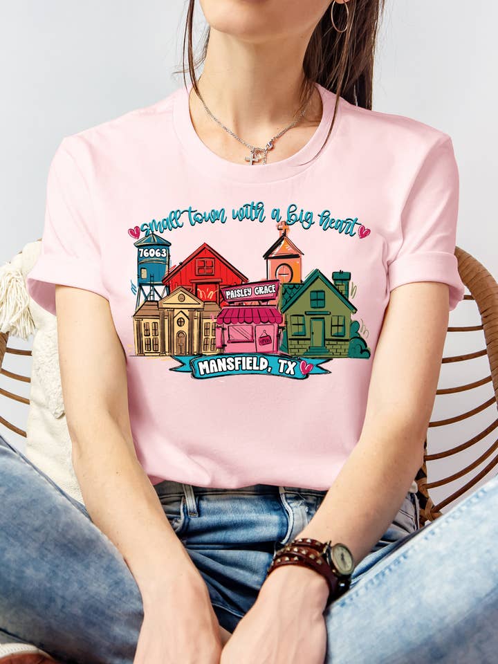 Forty One Threads Wholesale - Wholesale T-Shirt (Graphic) - Women's - Small Town, Big Heart Custom T-shirts6