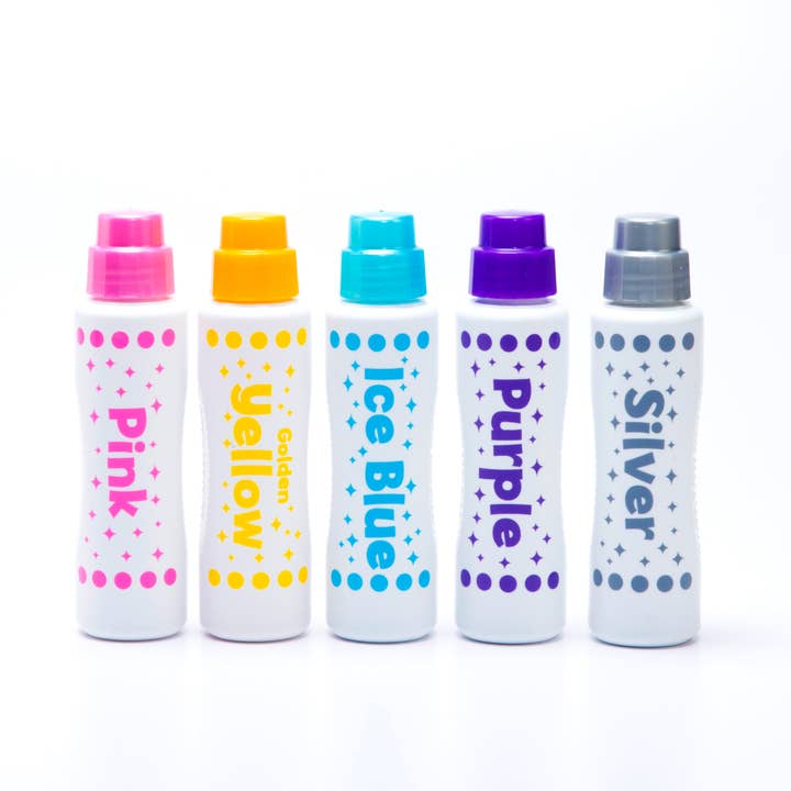 Do A Dot Art - Vente Marqueur – enfant et bébé - Do A Dot Art ! Pack de 5 Marqueurs Royal Shimmers - Fabriqué aux États-Unis1