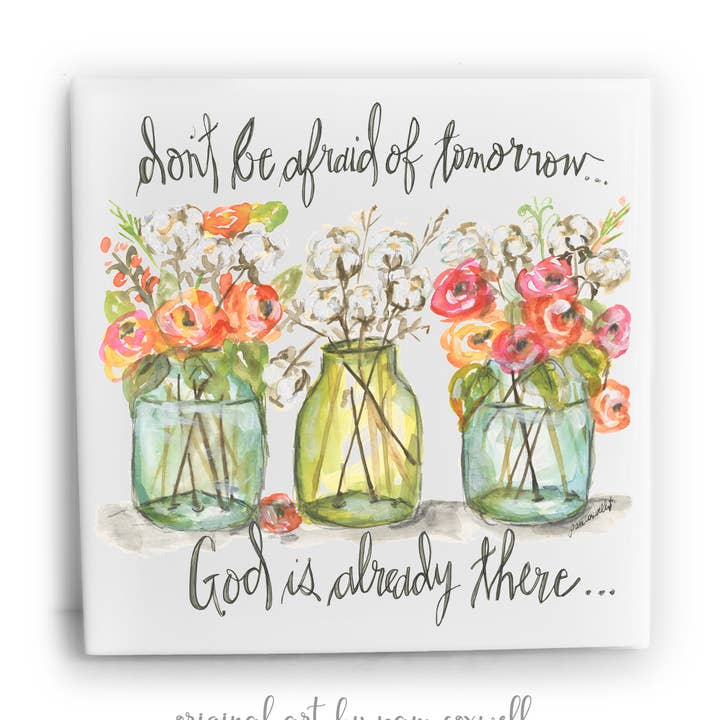 From The Heart Art - Wholesale Art Print - Jars 3 - Ceramic Tiles0