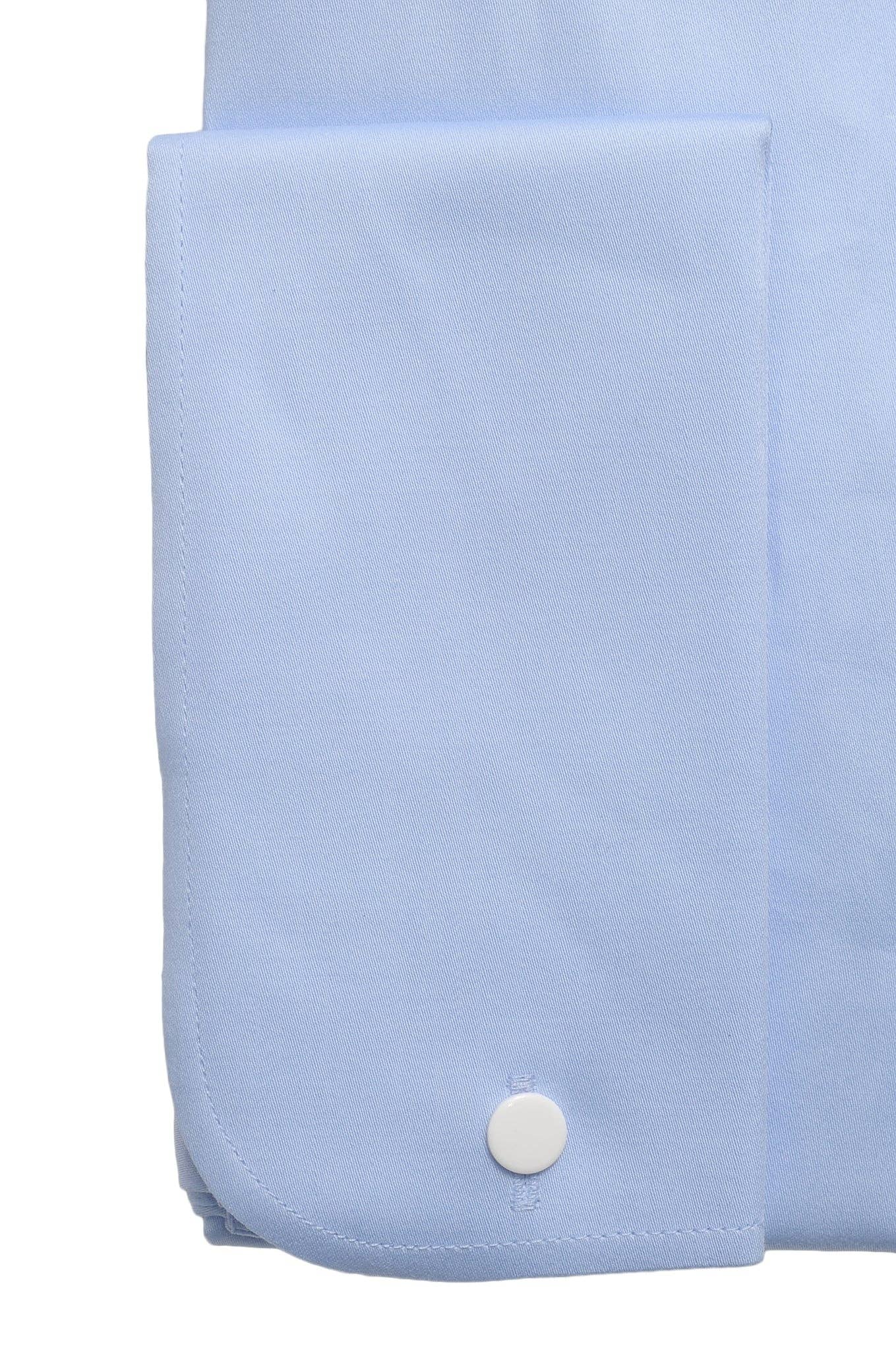 Virgoan Wish LLC - Wholesale Button Down Shirt - Men's - Da Vinci Blue Collar | Cutaway Collar shirt4