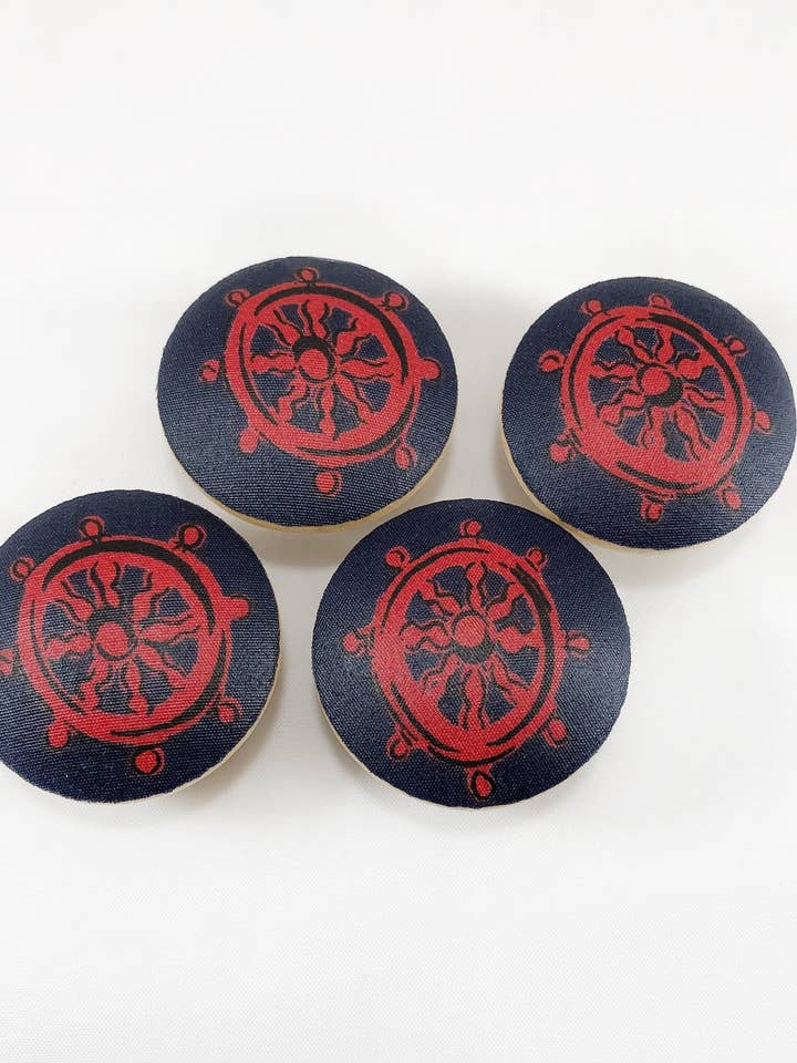 Ship Wheels Drawer Knob Pulls Set of 4 for wholesale by Rusty Canvas
