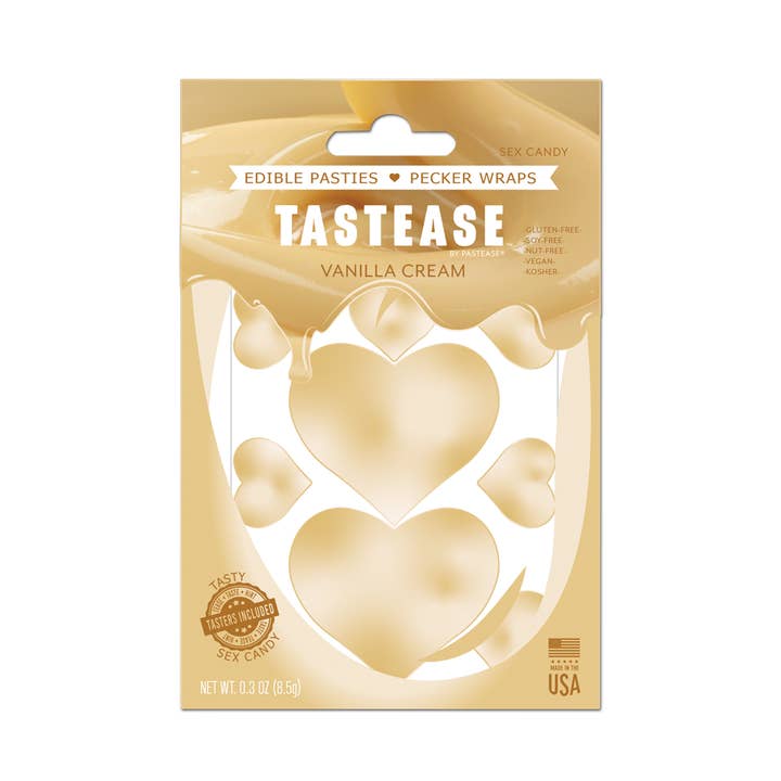 Tastease: Edible Pasties & Pecker Wraps Sweet Cream Candy for wholesale by Pastease®