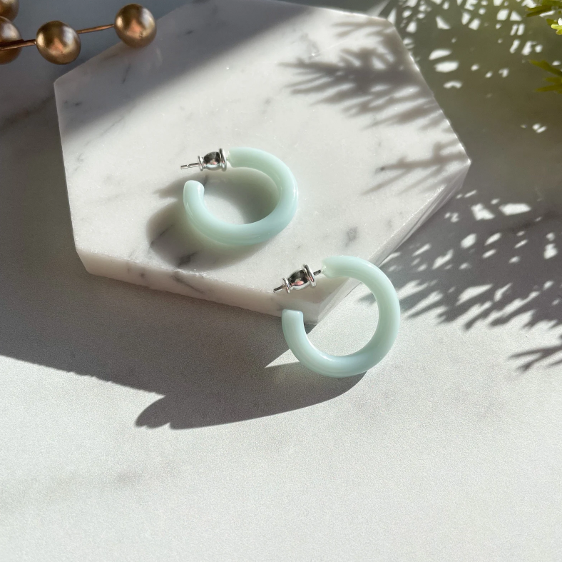 Fenna&Fei - Wholesale Hoop Earrings - Ultra Mini Hoop Collection | Small Italian Acetate Hoops 24