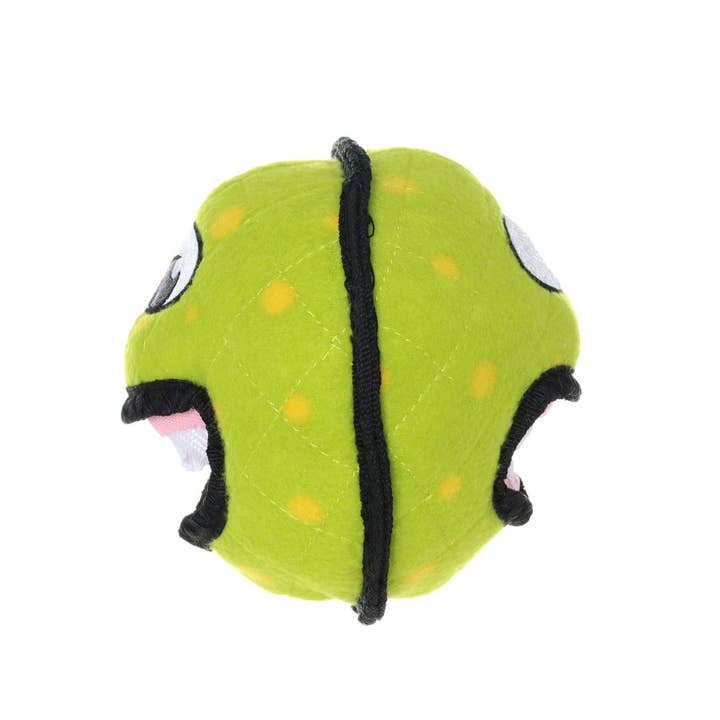 Tuffy Dog Toys - VIP Products - Venta al por mayor Juguete de goma - Perros - Juguete para perros Tuffy Alien Ball, verde, duradero, resistente y chirriante