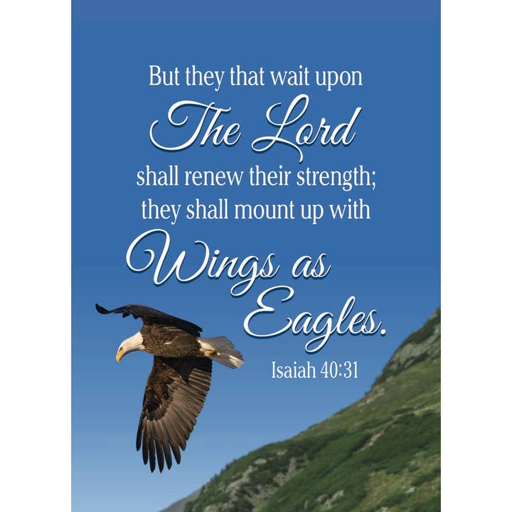 13x18 Aigle Jardin Isaïe 40:31 Drapeau pour la vente par Dicksons