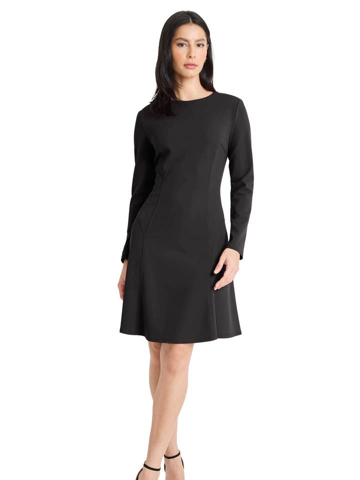 LONG SLEEVE FIT AND FLARE MINI for wholesale by Maggy London Group