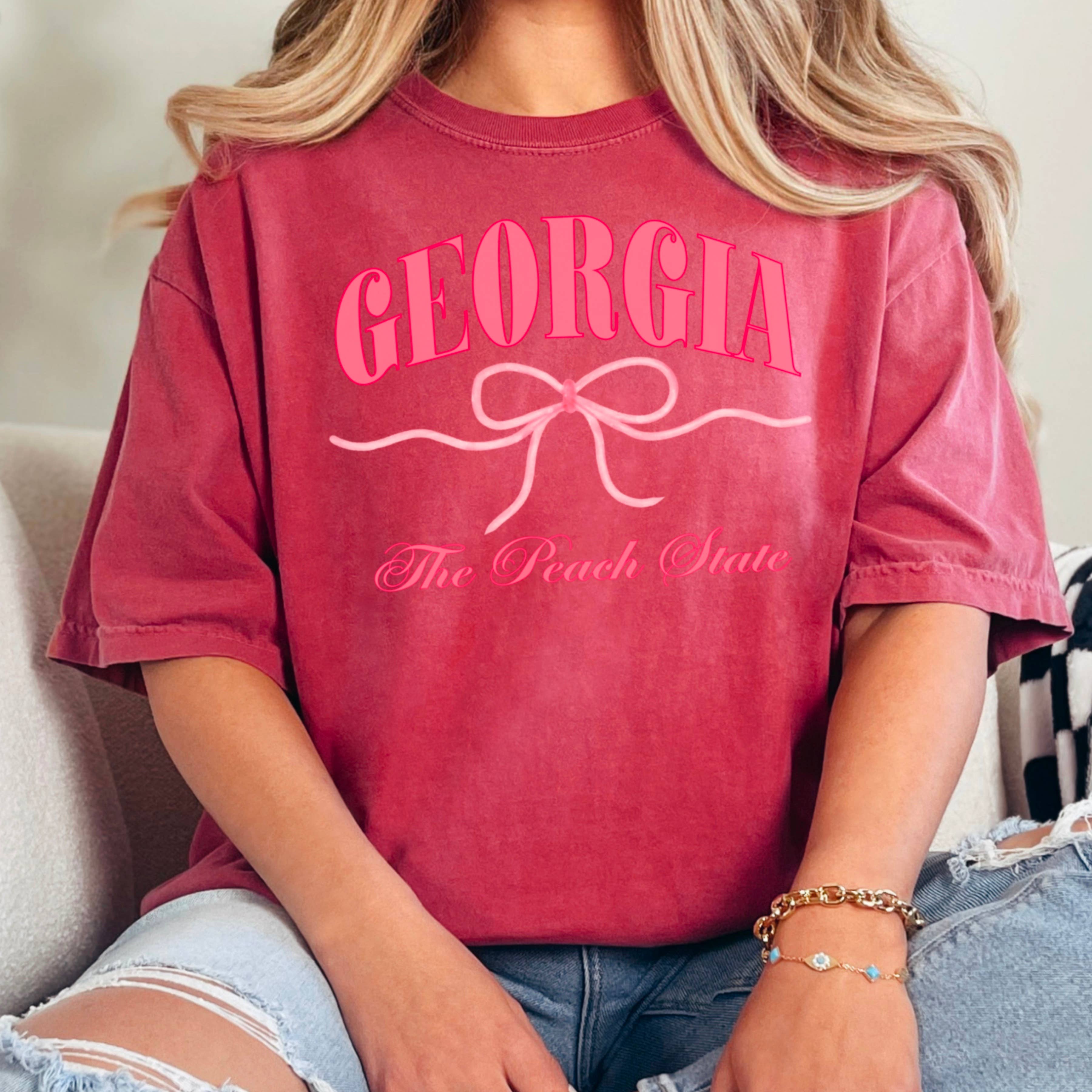 Shoppe SHC – wholesale T-shirt (graphic) – women's – Coquette Tee | Georgia Tee | Ladies Graphic Tee0