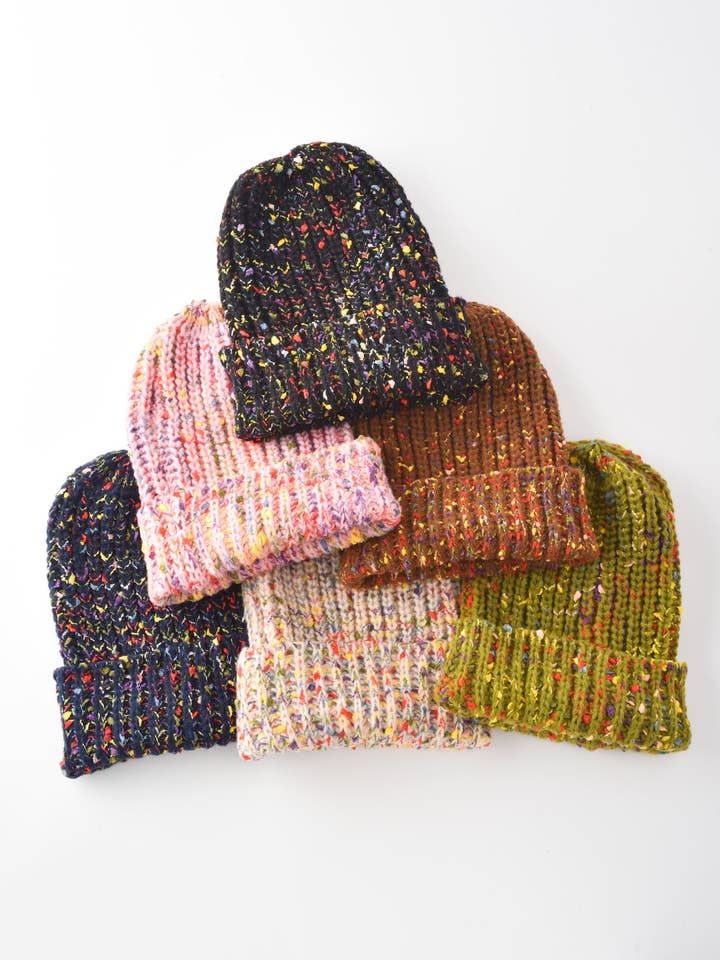 Haila - Knitted Splash Beanie Hat for wholesale by Funkyrel® Atzbranding Limited