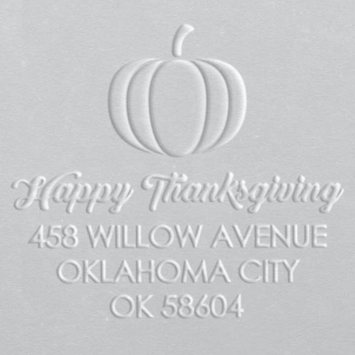 Address Embosser - Pumpkin Thanksgiving für den Großhandel von Ladd Stamps