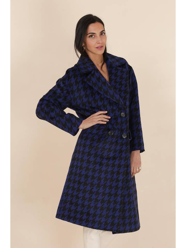 Attentif Paris – wholesale Rock - Dam – Houndstooth-mönstrad kappa10