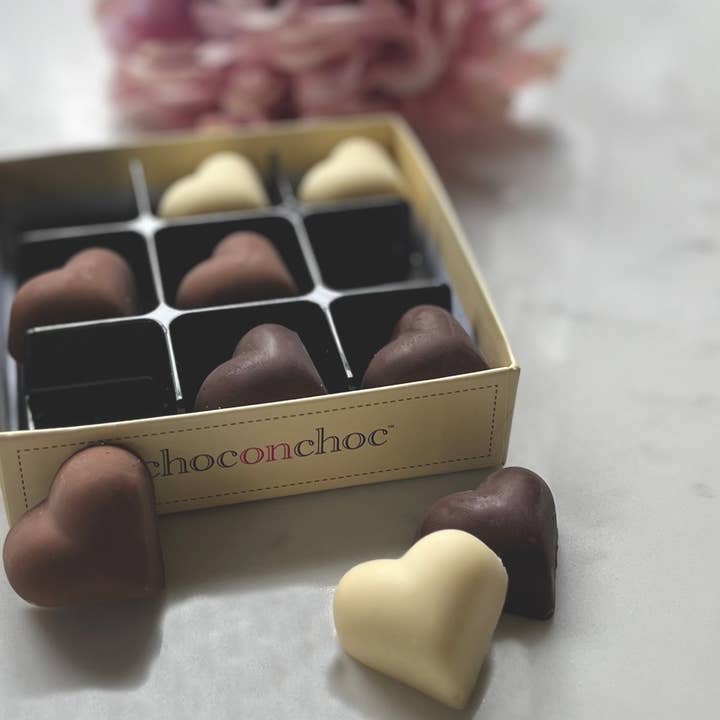 Choc on Choc - Wholesale Chocolate Box - Assorted Chocolate Hearts1