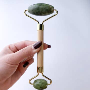 Smile Boutiques - Wholesale Face/Beauty Roller - Natural Gemstone Bamboo Facial Roller5
