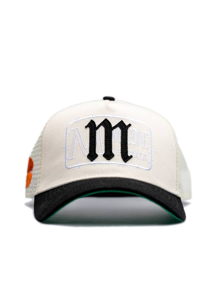 Barb Wire Poppy Trucker for wholesale by Madone Co