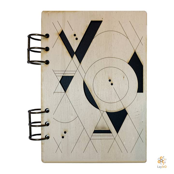 Lay3rd Lasercut - Caderno de madeira - Linen - Berk por atacado de Lay3rD