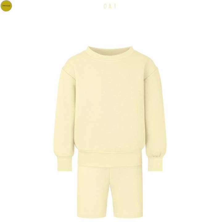 DeeJons Blanks – wholesale Top & short set – Kids – Children Oversized Sweatshirt & Short Set