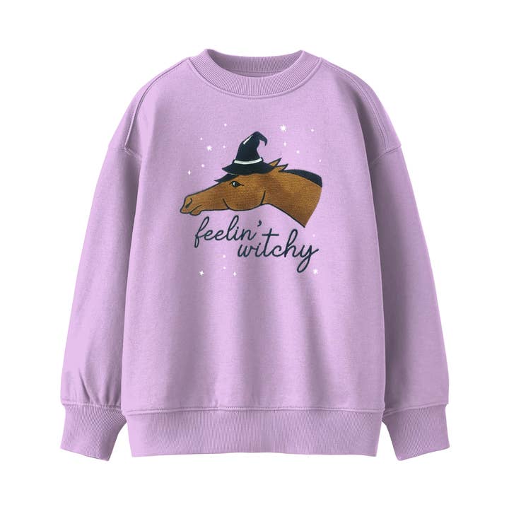 Sweat-shirt Feelin' Witchy pour enfant de Dapplebay pour la vente par JPC Equestrian