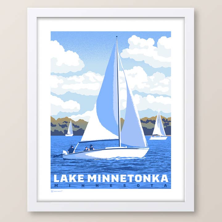 Impressão de vela Lake Minnetonka por atacado de Bozz Prints