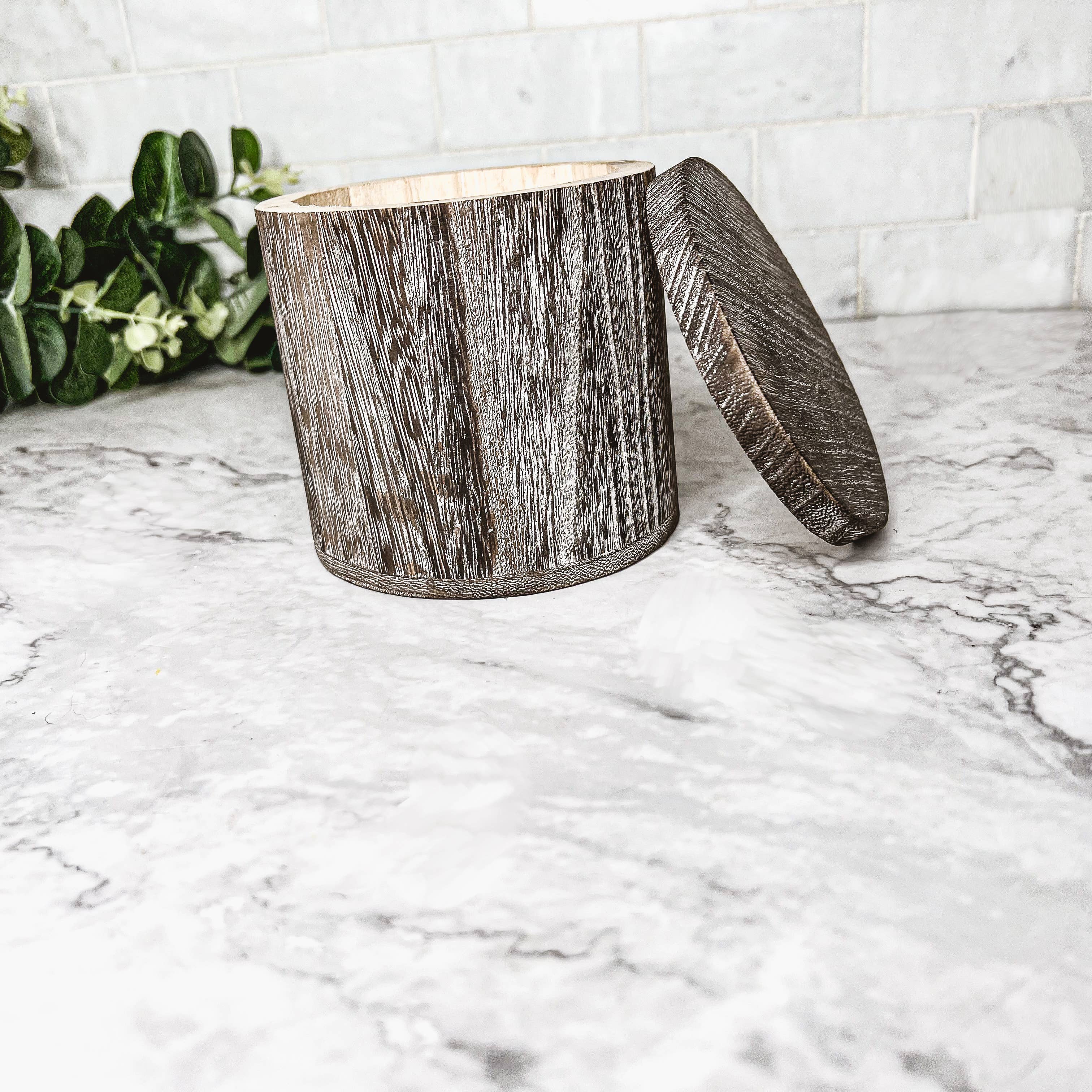 Gia Roma – Großhandel Kerze im Glas / gefüllte Kerze – Einzigartige Kerzen – Wiederverwendbares Paulownia-Holzgefäß mit Deckel18