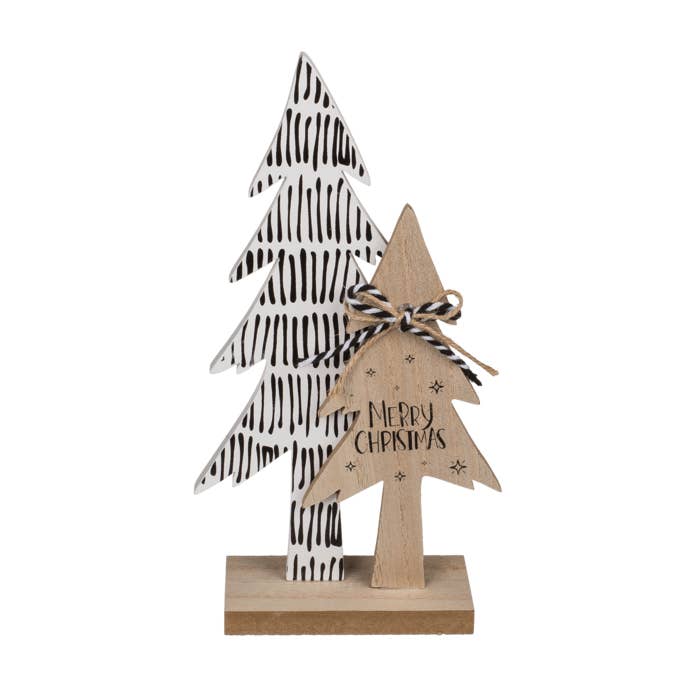 Out of the blue KG - Wholesale Christmas Decoration - Wooden trees, Merry Christmas,1