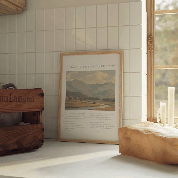 These Stones - Wholesale Art Print - Great is Thy Faithfulness Hymn Art Print1