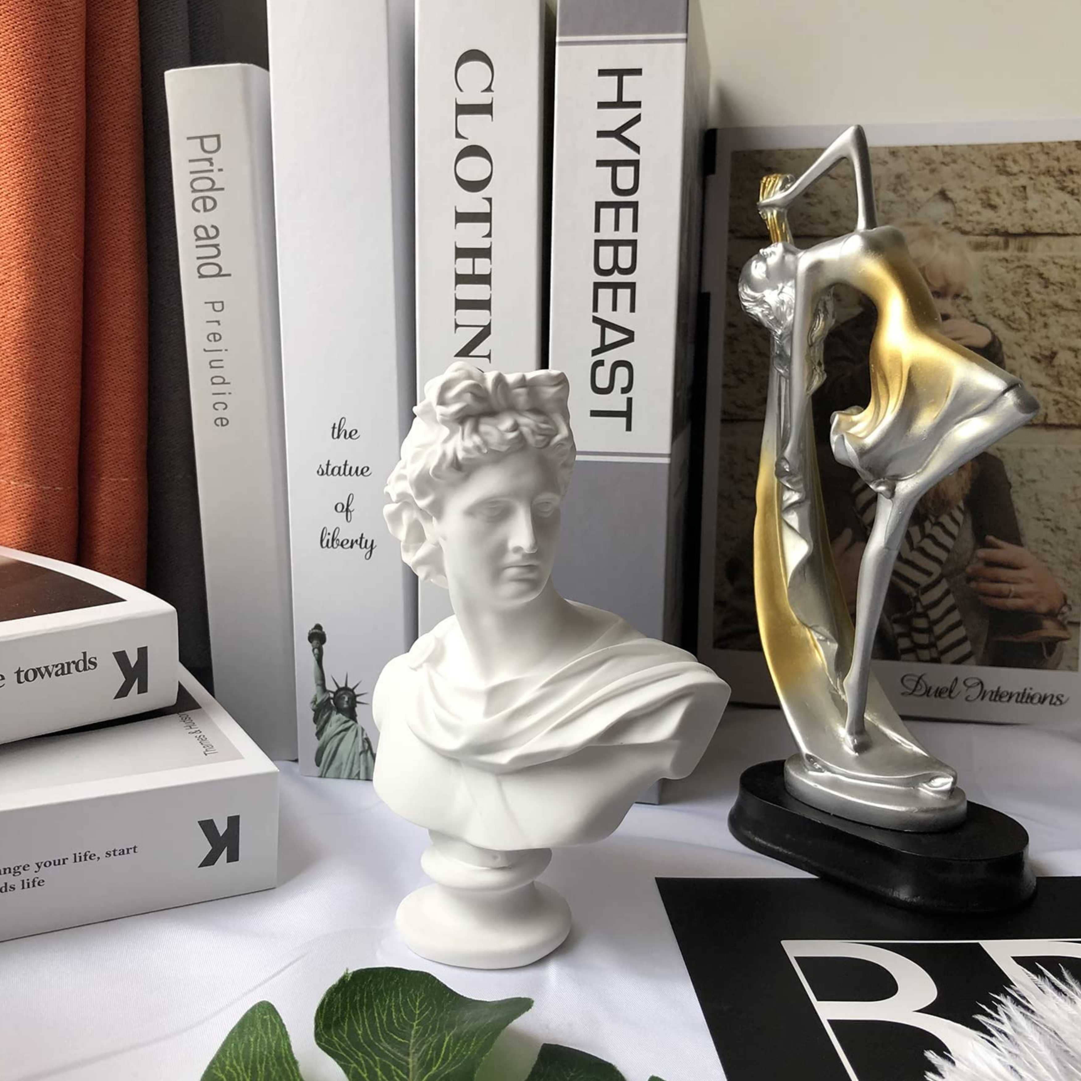 Magnifique Hearts - Wholesale Decorative Figurine - Apollo Miniature Greek Bust 1/12 Size Home Office Decor Gift6