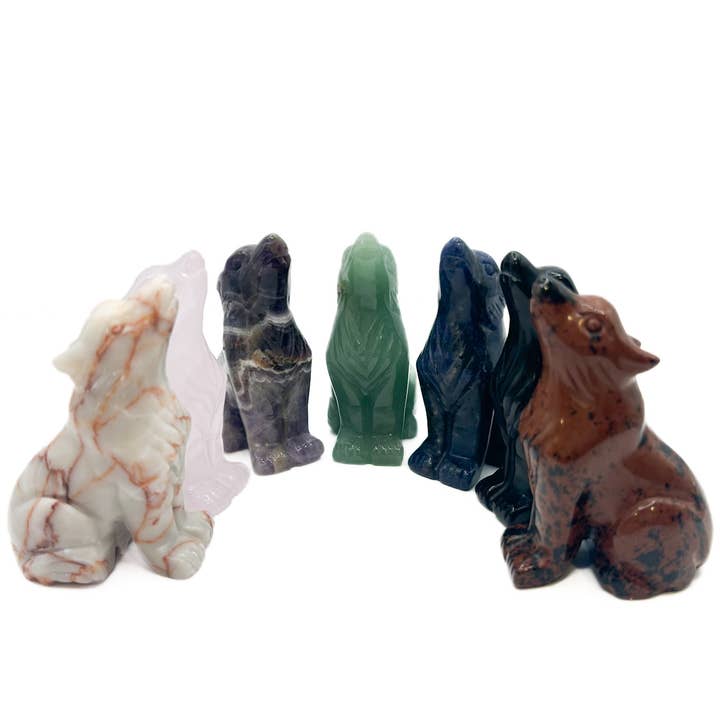 Gifts Amazing! - Wholesale Decorative Figurine - Large Carved Stone Wolf Figurines