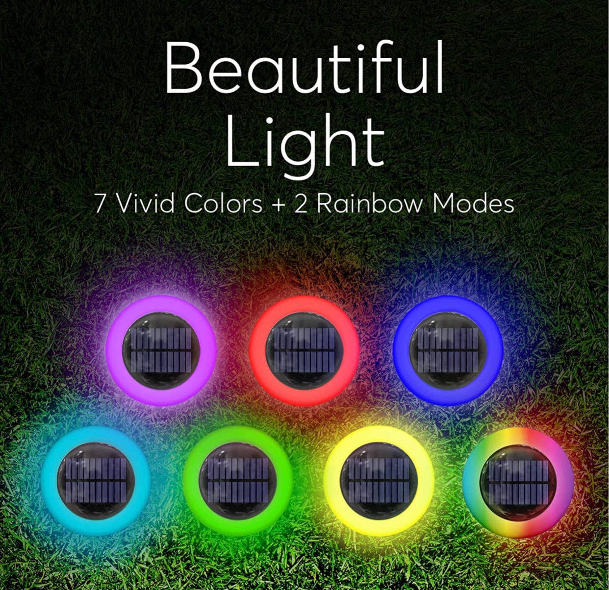 OutdoorSolarOutlet - Wholesale Outdoor/Lawn Light - Colorize Solar Lights Color Change Waterproof Ring Lights In-Ground5