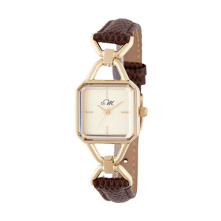 Titan gold square shop watch