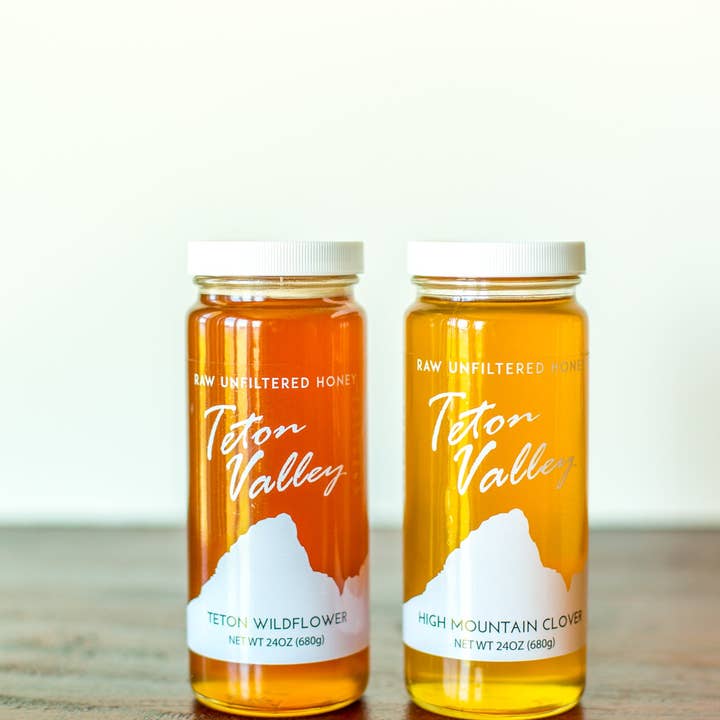 Rocky Mountain Honey Co. - Wholesale Honey - Teton Valley 2 Pack of 12 oz. Clover and Wildflower1
