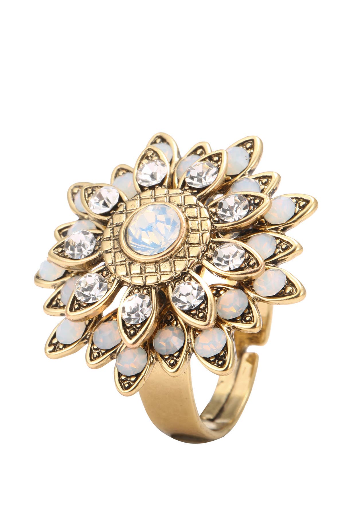 Blossom bijoux - Wholesale Multi-Stone Ring - 19AHBG014 Adjustable Rhinestone Rings2