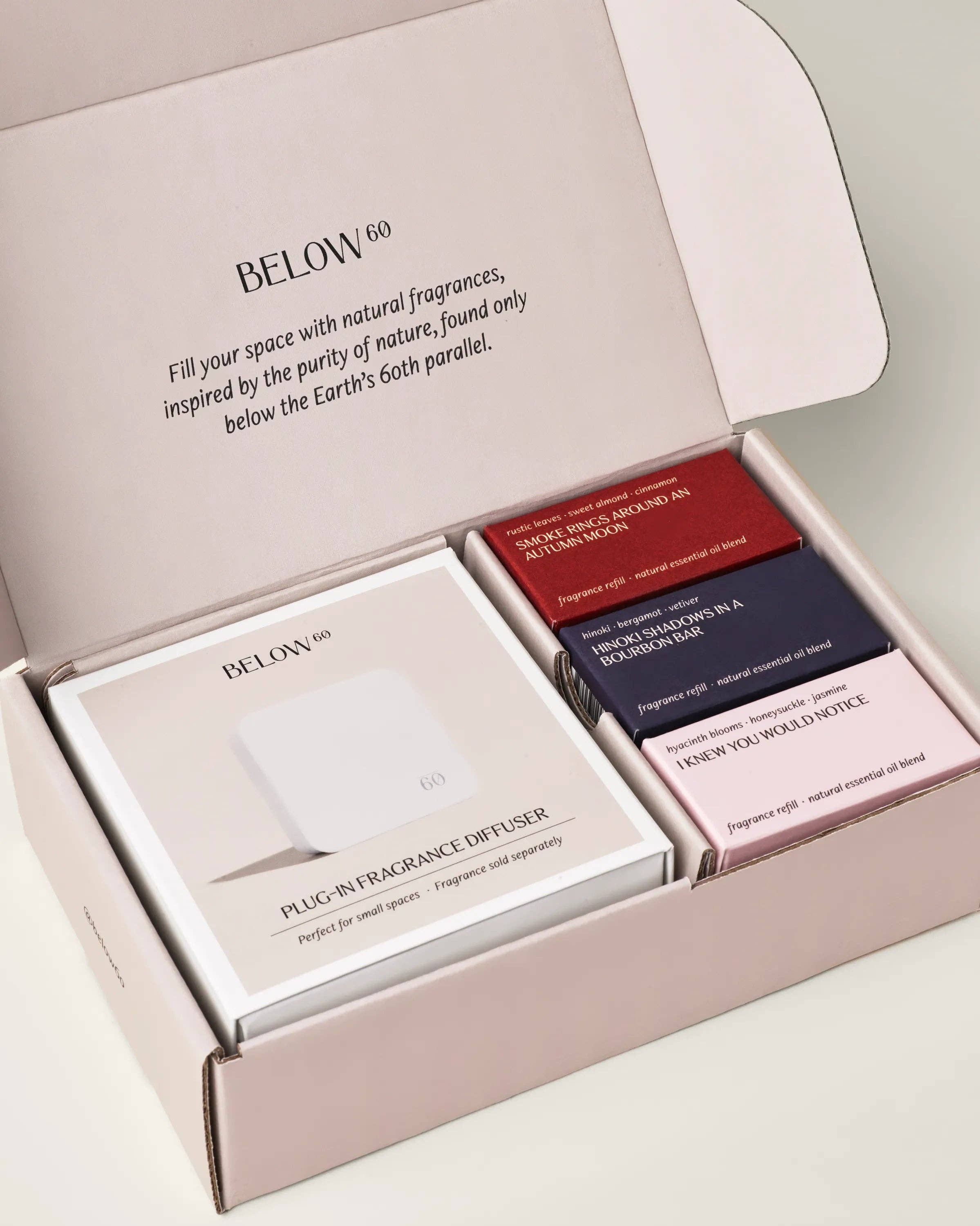 Below 60 - Wholesale Electronic Diffuser - Seasonal Starter Kit (Plug-in Wall Diffuser + 3 Seasonal Scents) | Gift Set | Home Fragrances by Hilary Duff 1