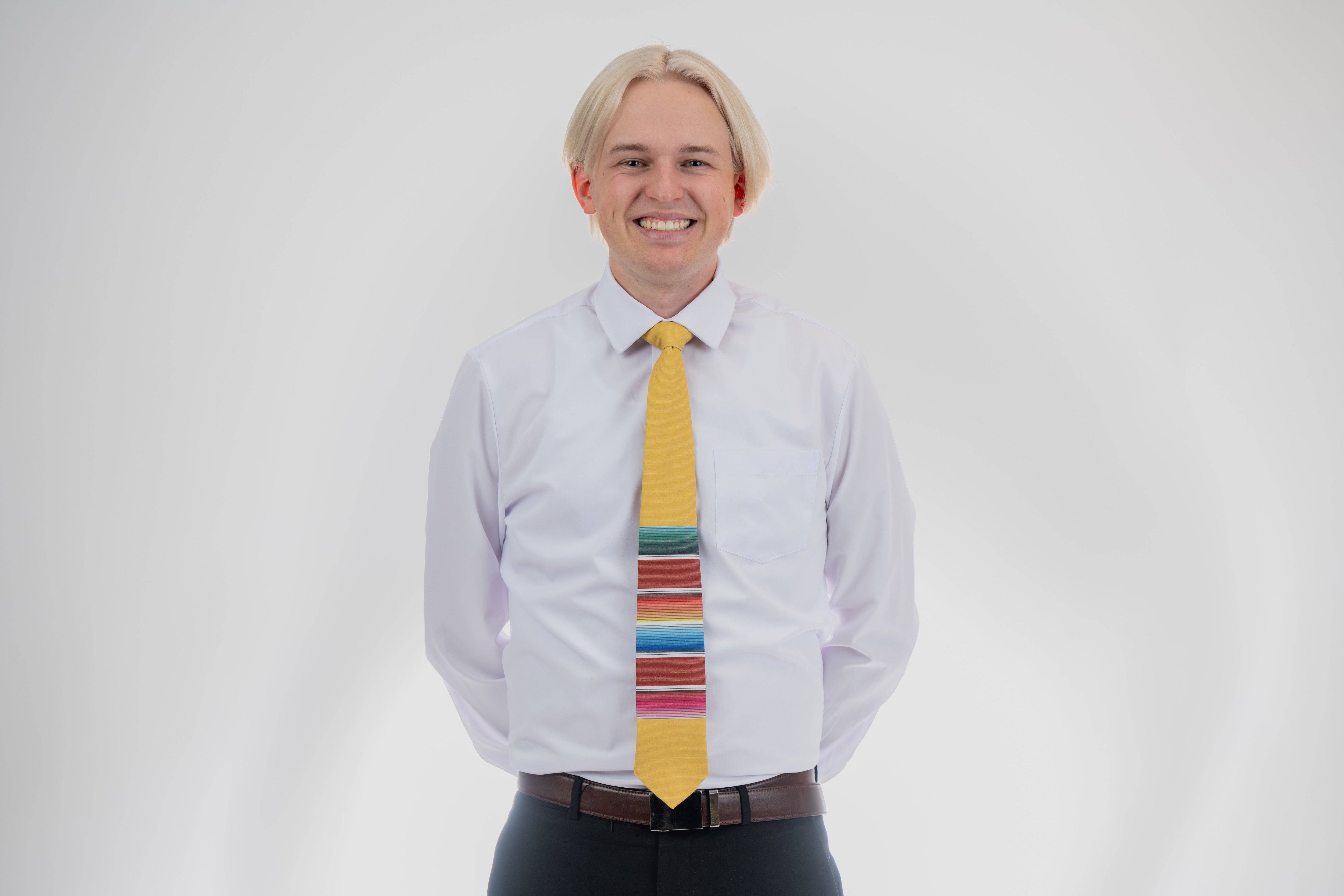 Bombora Ties - Wholesale Necktie - Men's - Mexican Blanket (yellow)1