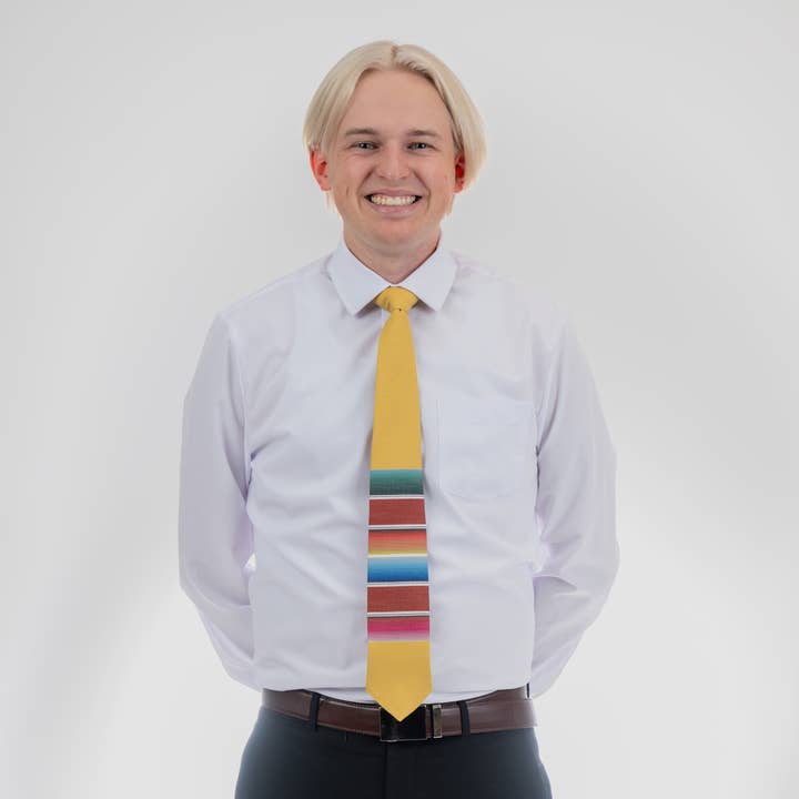 Bombora Ties - Wholesale Necktie - Men's - Mexican Blanket (yellow)1