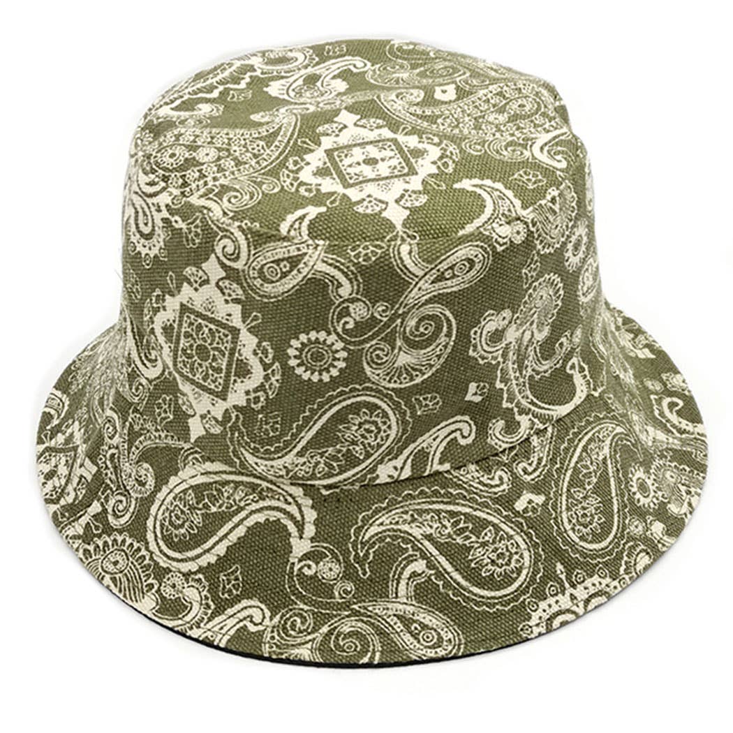 Fashion City - Venta al por mayor Gorro estilo pescador - Mujer - Sombrero de pescador reversible con estampado de paisley bandana4