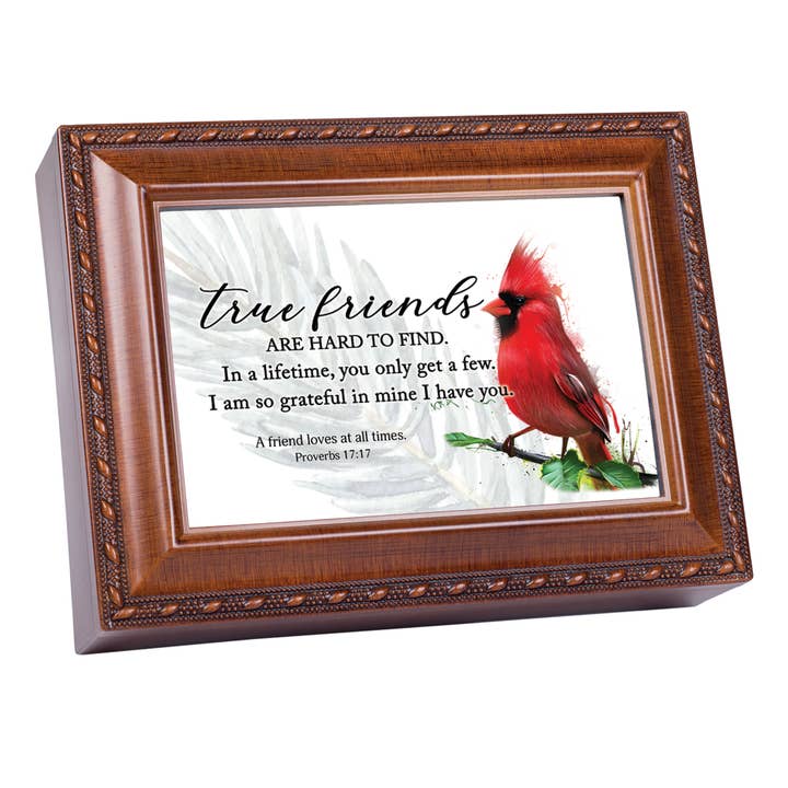 Music Box True Friends Are Hard To Find for wholesale by Cottage Garden