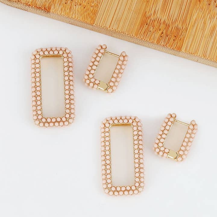 Chain Link Hoops - Nude voor wholesale door QuayL Designs