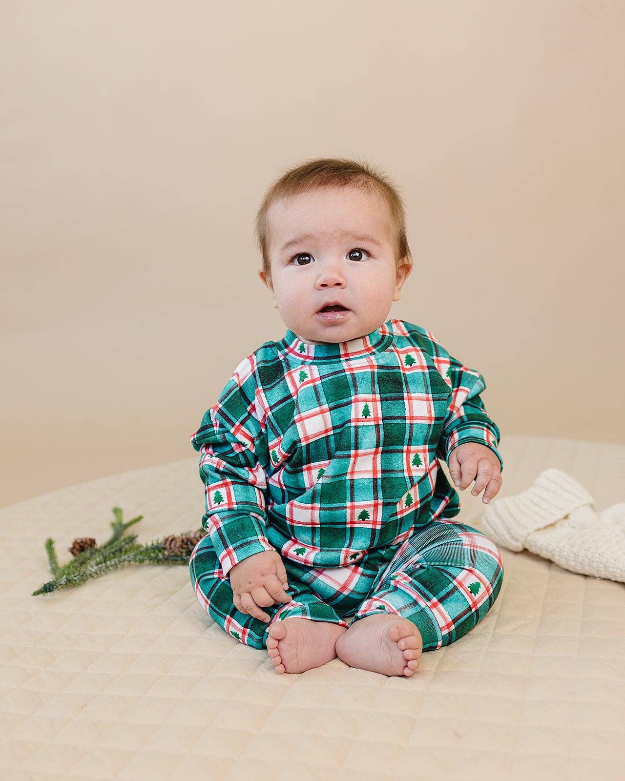 Lucky Panda Kids - Wholesale Top & Pant Set - Baby - Jogger Set | Winter Plaid3