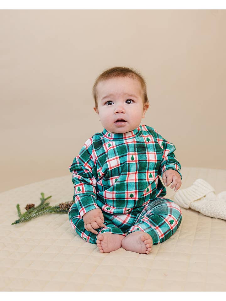 Lucky Panda Kids - Wholesale Top & Pant Set - Baby - Jogger Set | Winter Plaid3