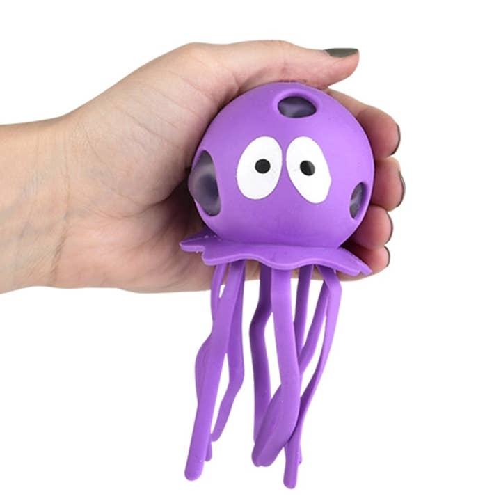 La Luna Bella - Toys - Wholesale Squishy Toy - Kids & Baby - 5.5" Squish And Stretch Beaded Octopus LLB Squishy Toys3
