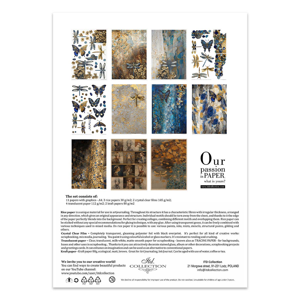 ITD Collection – material para artesanato por atacado – Kit Criativo MS043 - Inspirado em Klimt14