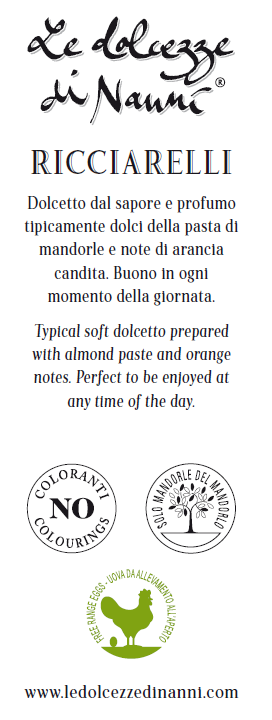 Le Dolcezze di Nanni - Venta al por mayor Galletas - 327 Ricciarelli, tarta blanda de almendras hecha en Italia9