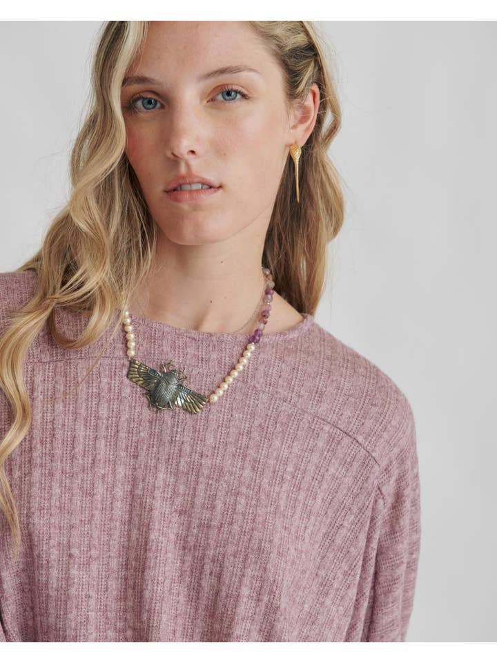 Malahierba - Wholesale Knit Top - Women's - Top Mely. Maxi wide sweatshirt jersey7