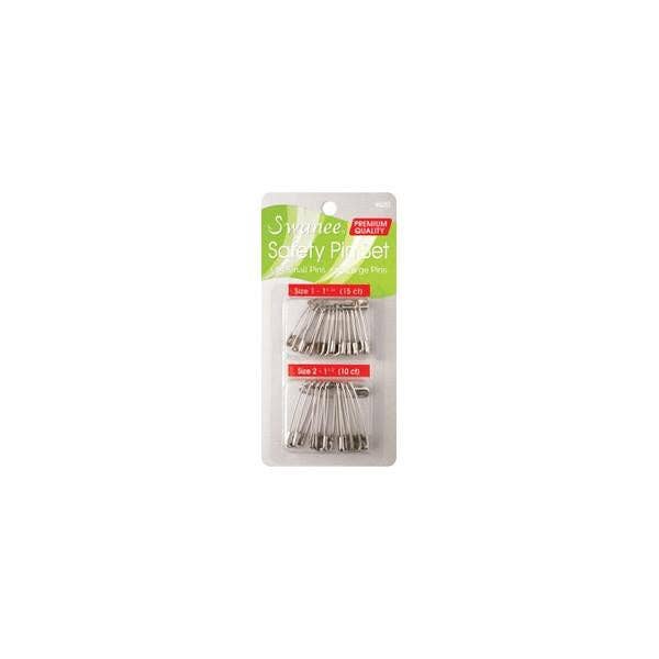 KT Supply - Wholesale Hair Pin - Annie Safety Pins Set 2 Size, 25/PK0