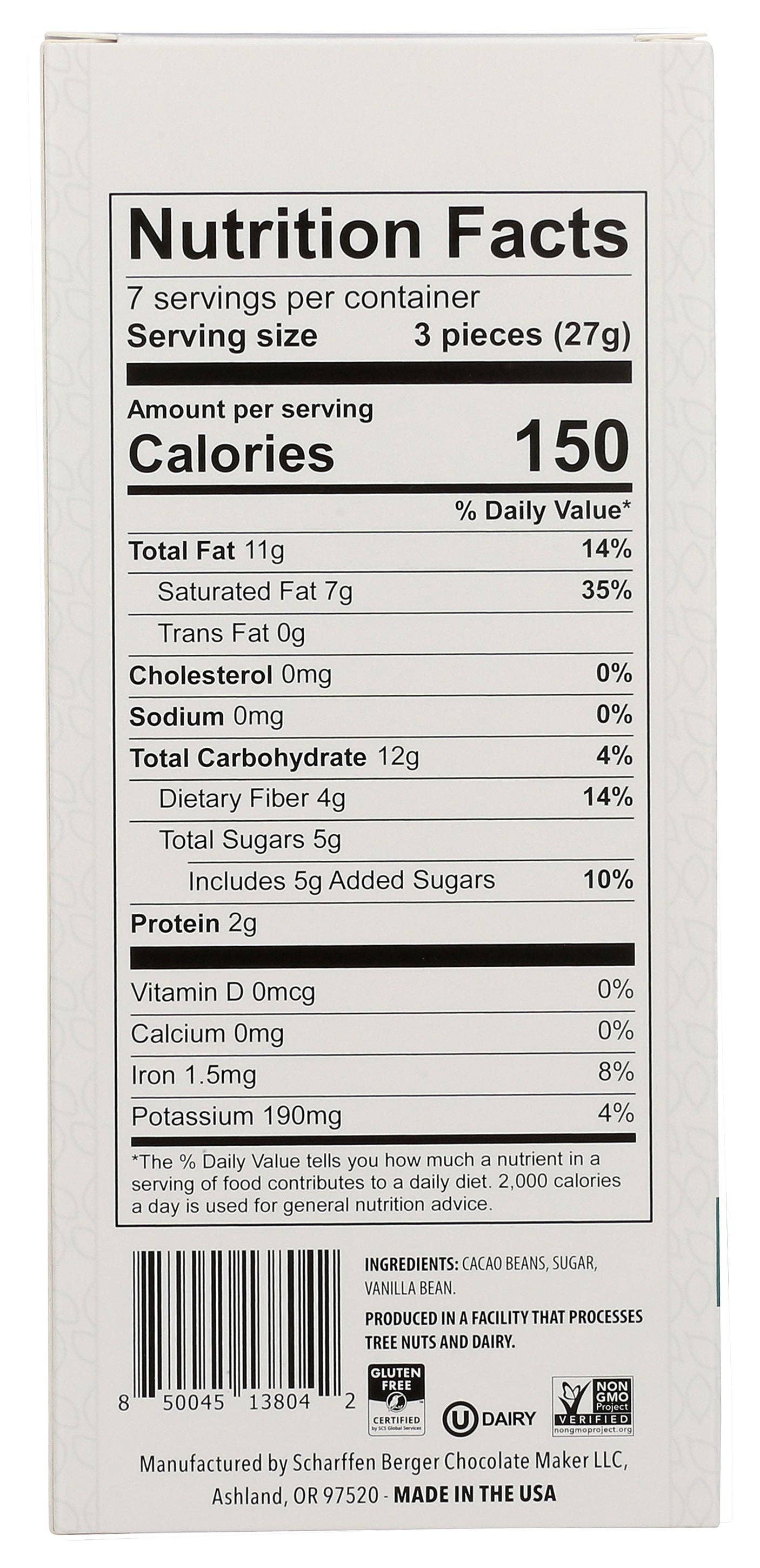 Everyday Supply Co - Wholesale Chocolate - SCHARFFEN BERGER CHOC FLATS 82 - Case of 81