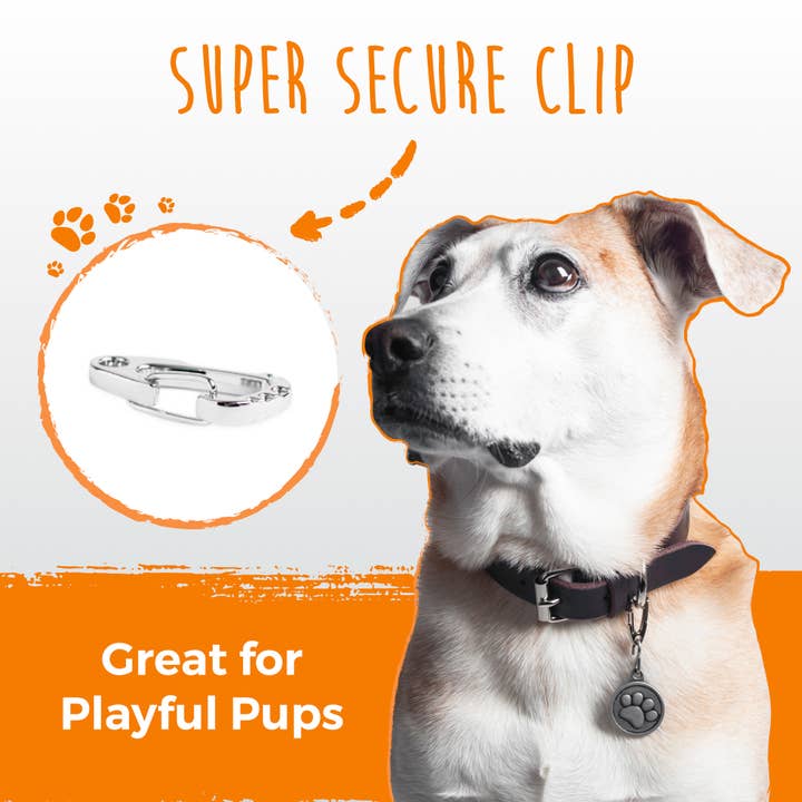 Mighty Paw - Venta al por mayor Colgante - Gatos y perros - Mighty Paw Dog Etiqueta Mosquetón Clips (3 unidades)5