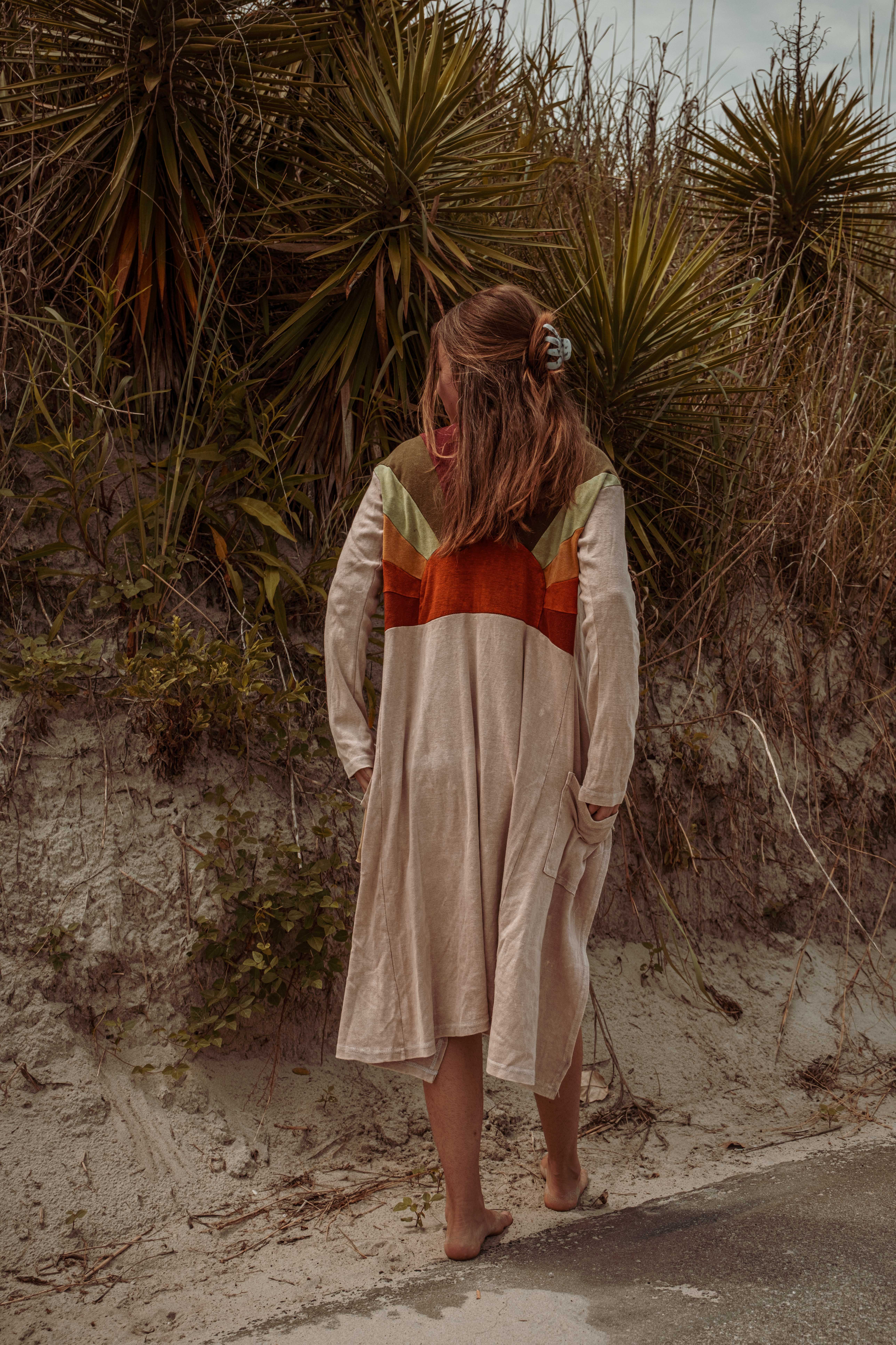 Gardenbelle Shop - Wholesale Cardigan - Women's - Sun Ray Cardigan, Cotton Earthy Hippie Boho Style Duster8