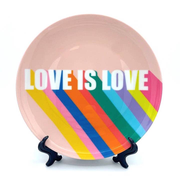 10 Inch Plate, Love Is Love by Luxe and Loco for wholesale by ART WOW